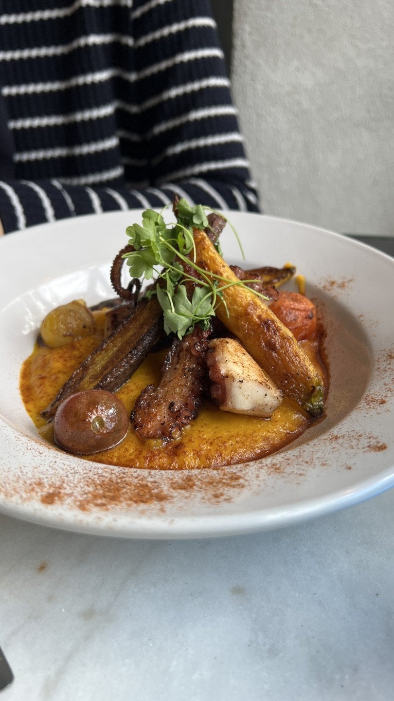 Grilled Octopus at Milk & Roses